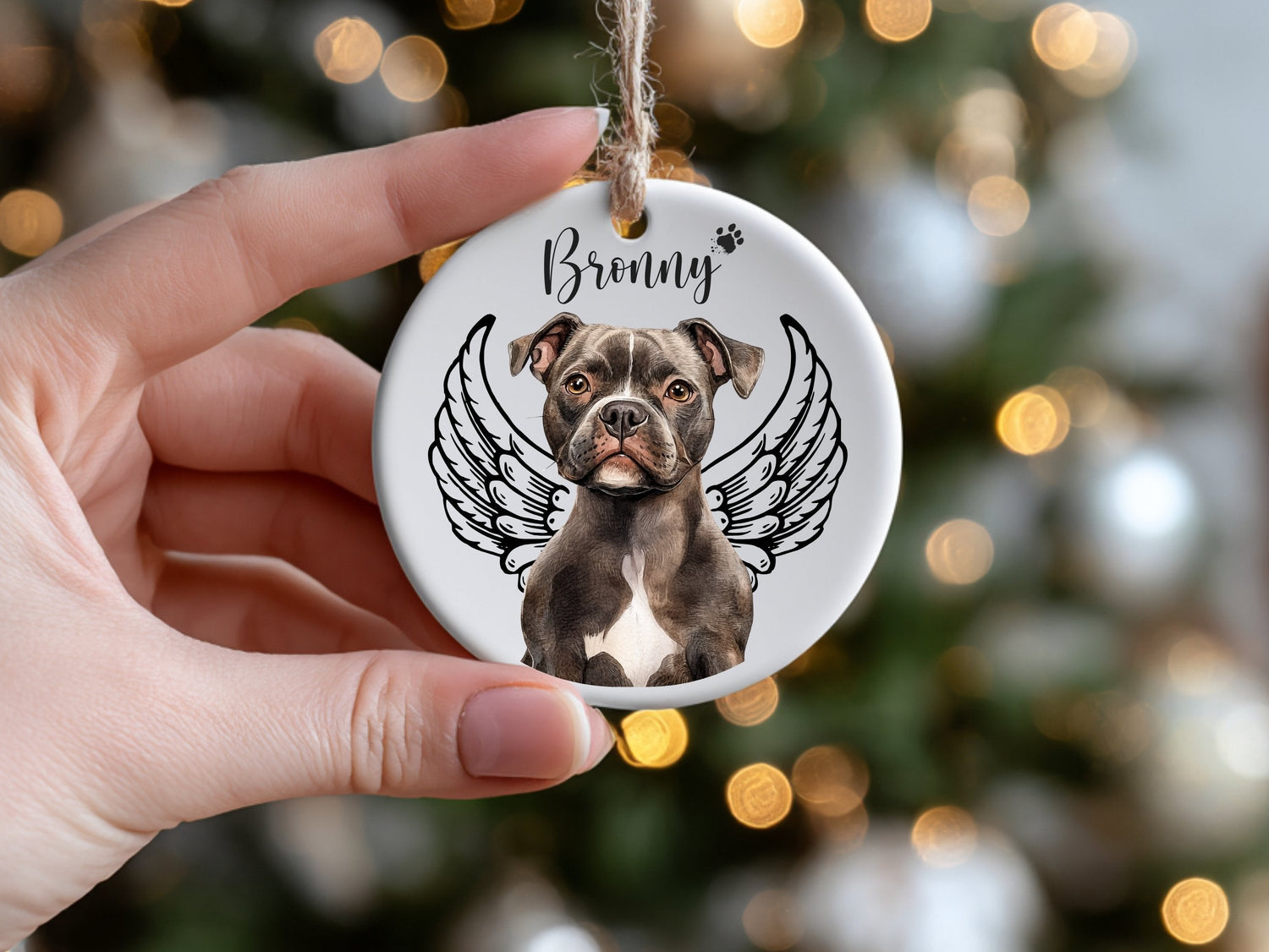Dog Memorial Ornament