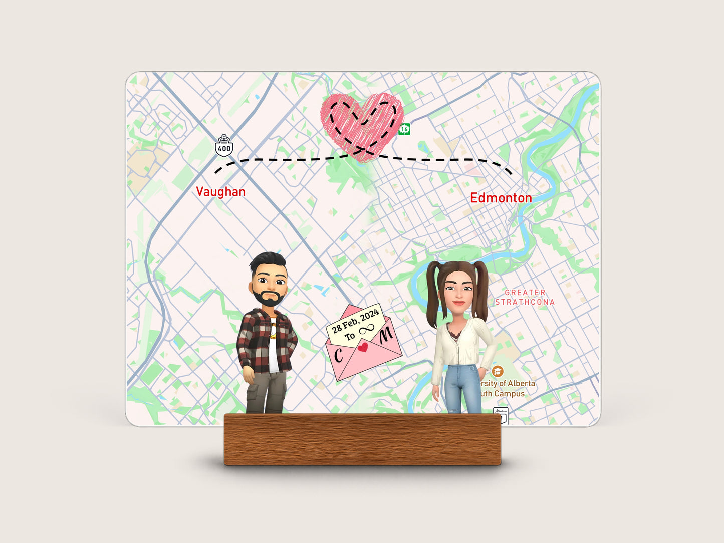 Forever Together – Personalized Couple Portrait Keepsake