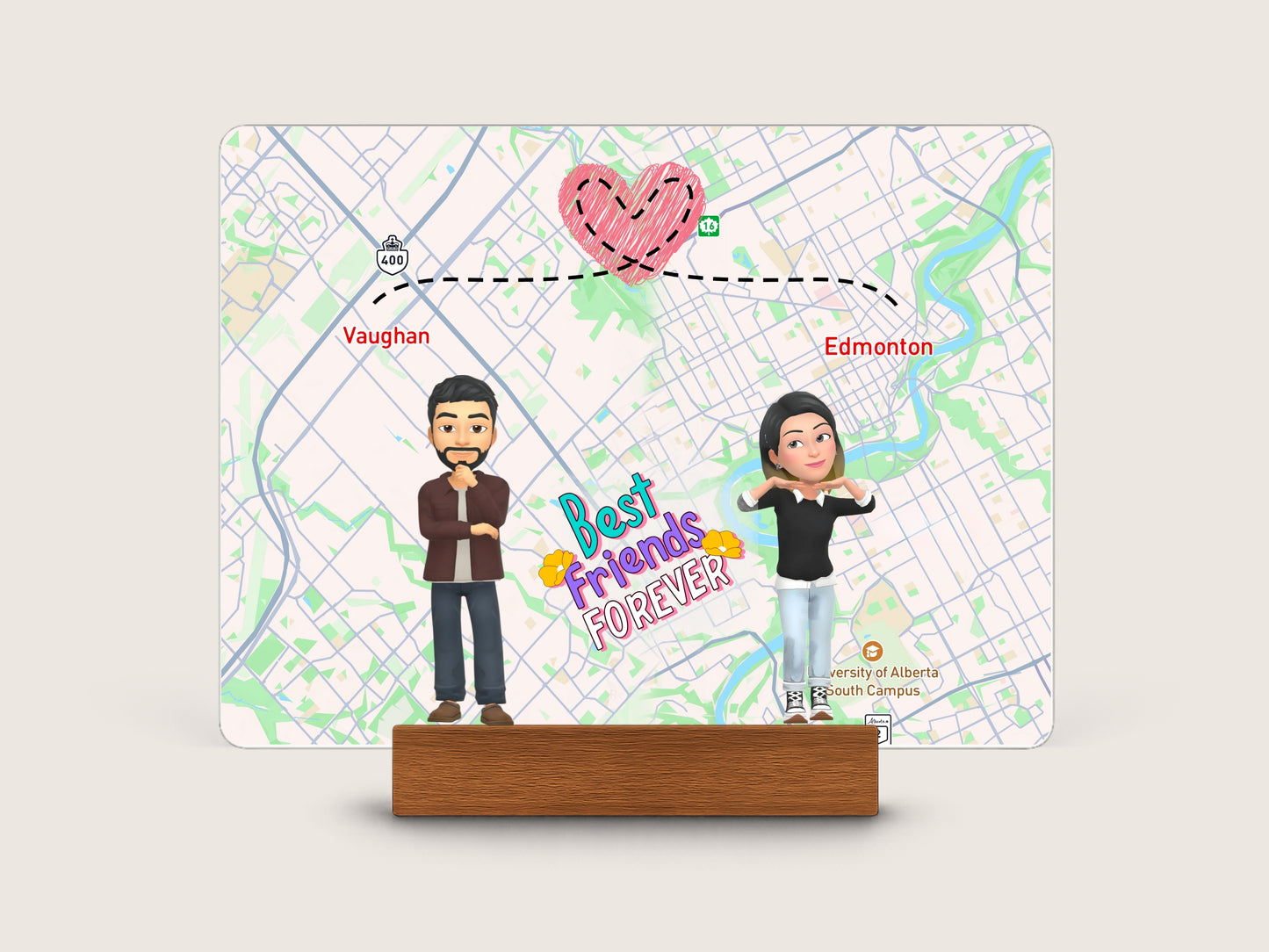 Forever Together – Personalized Couple Portrait Keepsake