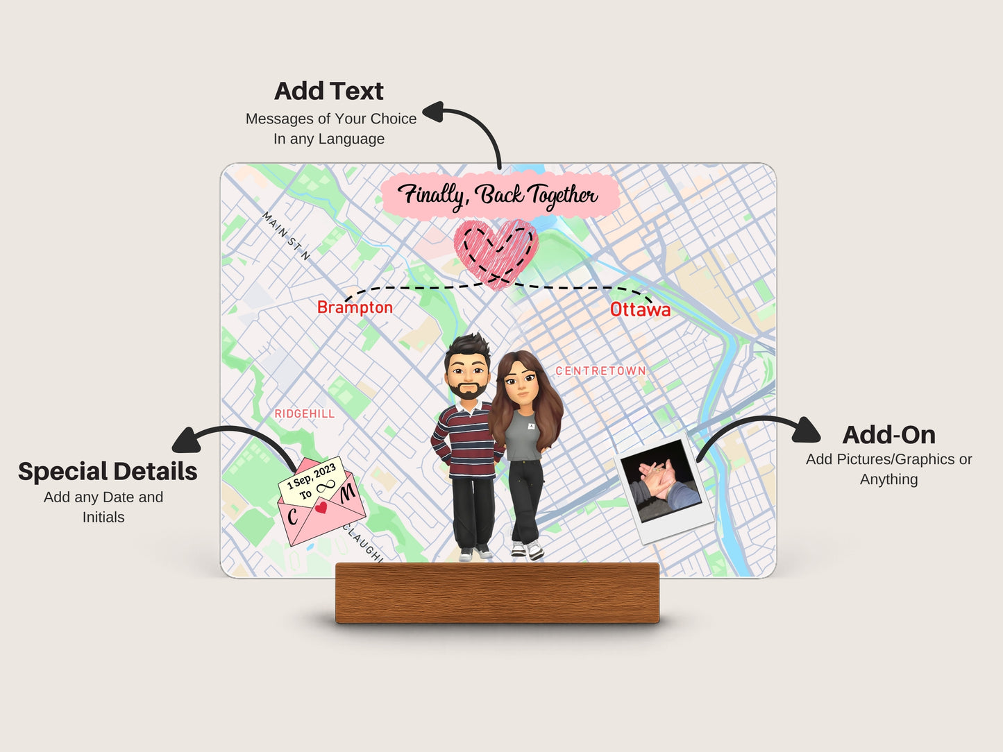 Forever Together – Personalized Couple Portrait Keepsake