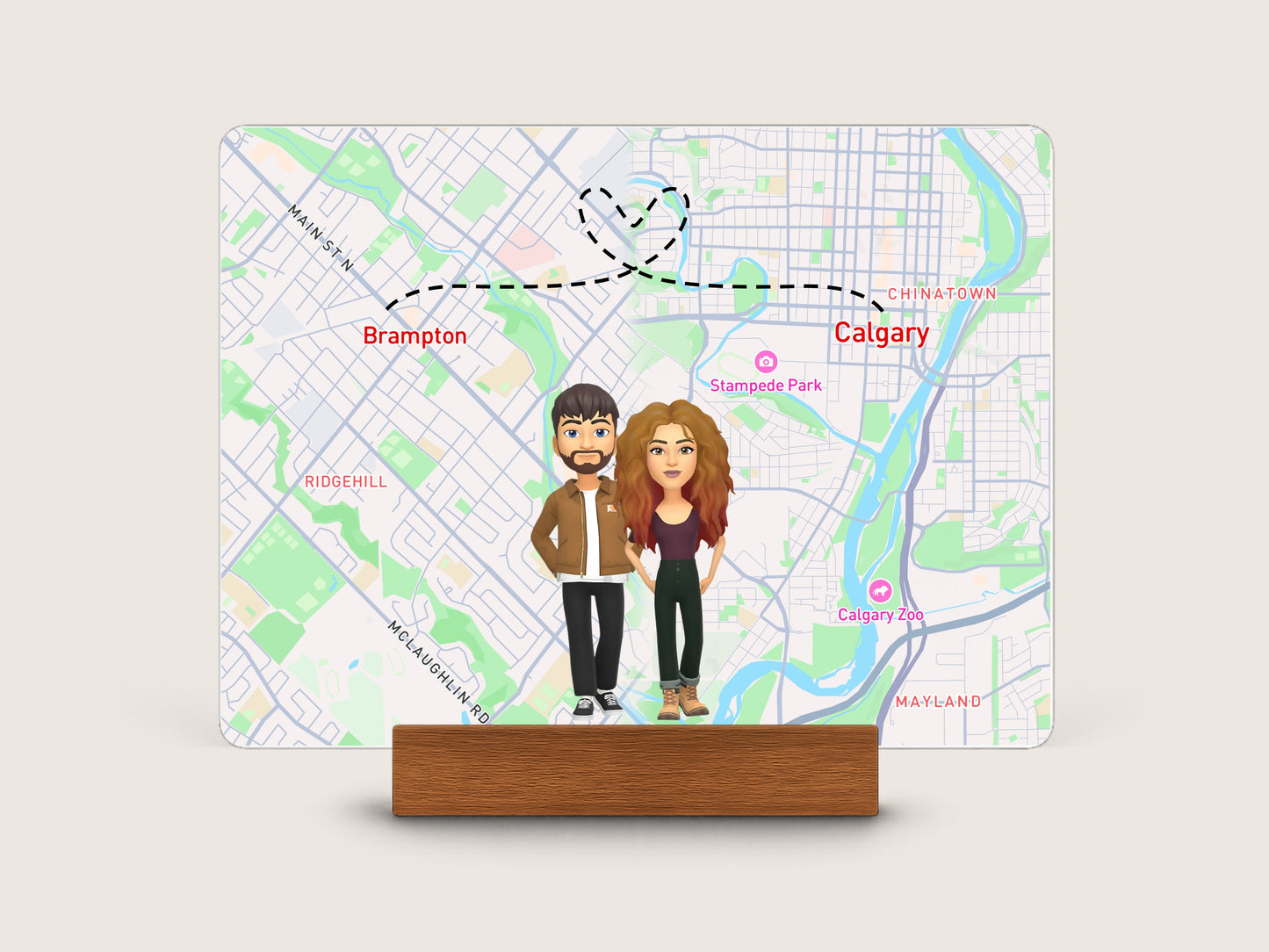 Forever Together – Personalized Couple Portrait Keepsake